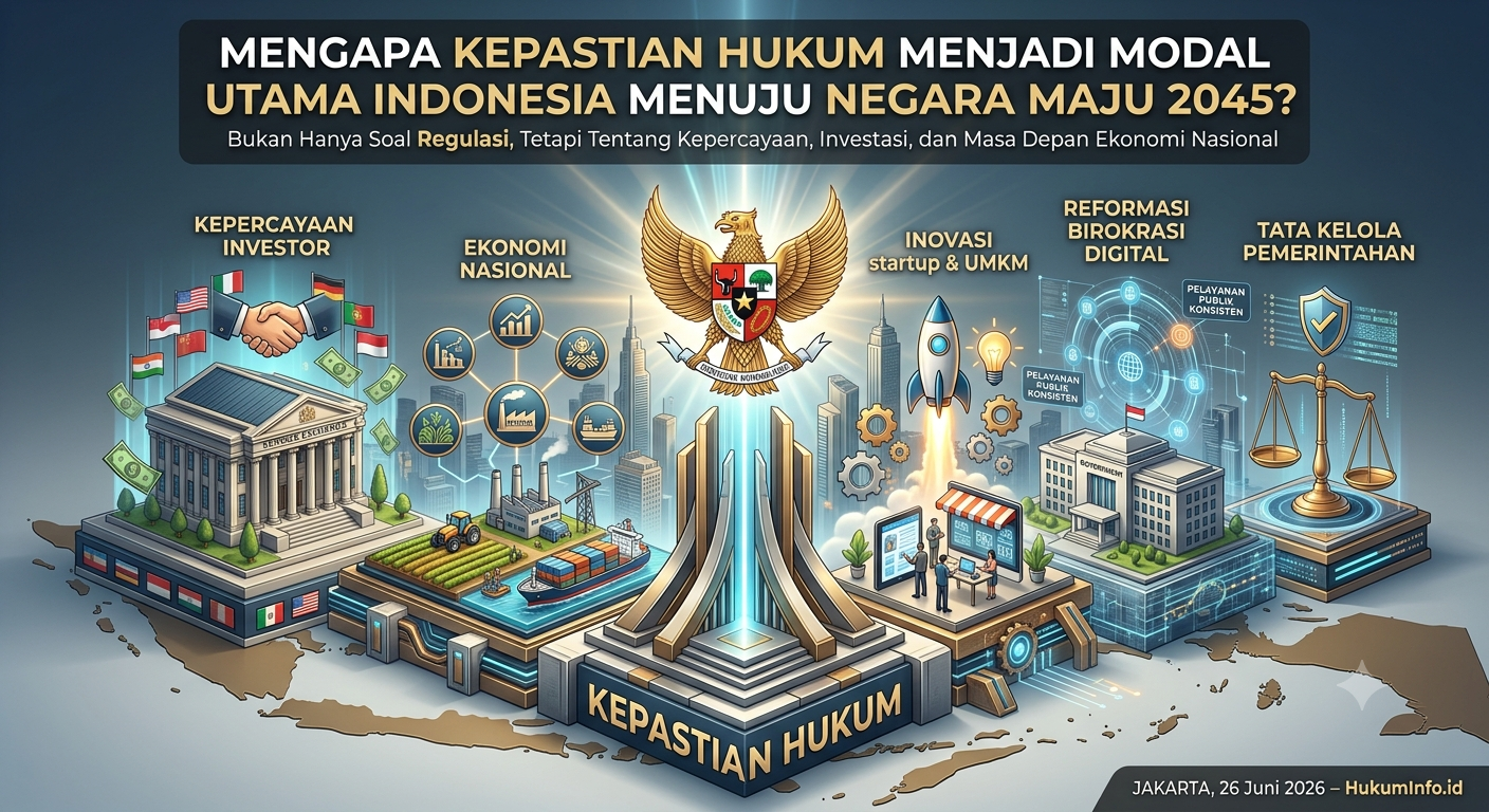 Mengapa Kepastian Hukum Menjadi Modal Utama Indonesia Menuju Negara Maju 2045?