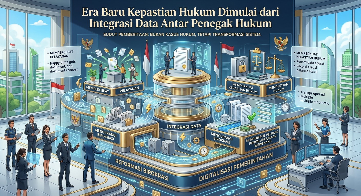 Era Baru Kepastian Hukum Dimulai dari Integrasi Data Antar Penegak Hukum