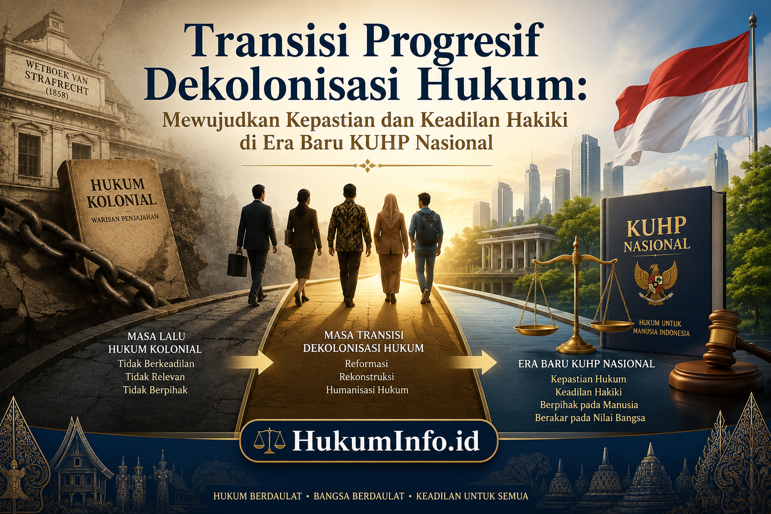Transisi Progresif Dekolonisasi Hukum: Mewujudkan Kepastian dan Keadilan Hakiki di Era Baru KUHP Nasional