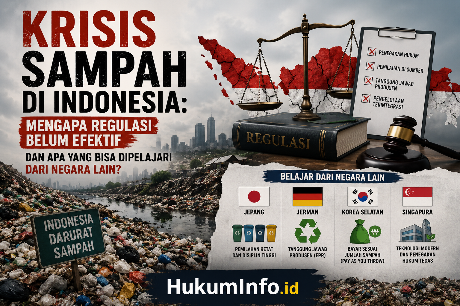 Krisis Sampah di Indonesia: Mengapa Regulasi Belum Efektif dan Apa yang Bisa Dipelajari dari Negara Lain?