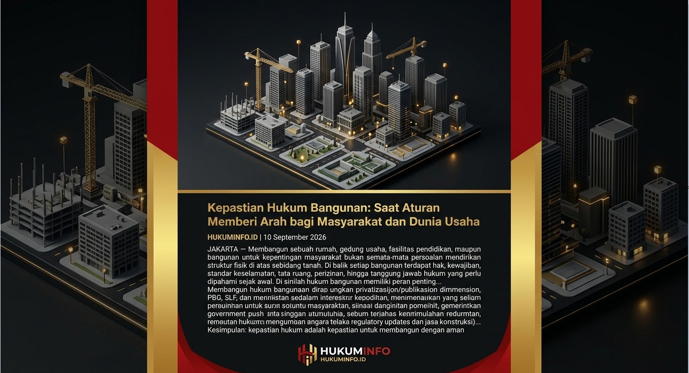 Kepastian Hukum Bangunan: Saat Aturan Memberi Arah bagi Masyarakat dan Dunia Usaha