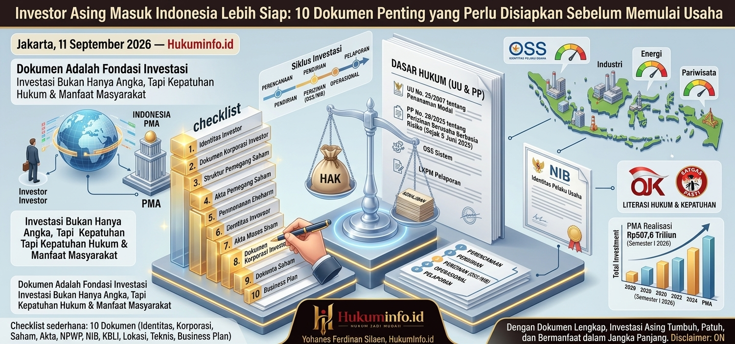 Investor Asing Masuk Indonesia Lebih Siap: 10 Dokumen Penting yang Perlu Disiapkan Sebelum Memulai Usaha