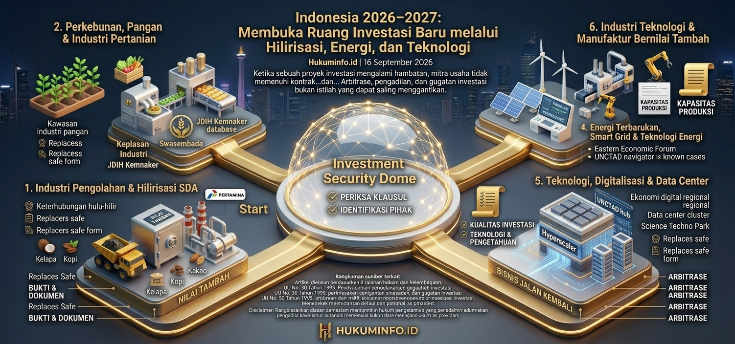 Indonesia 2026–2027: Membuka Ruang Investasi Baru melalui Hilirisasi, Energi, dan Teknologi