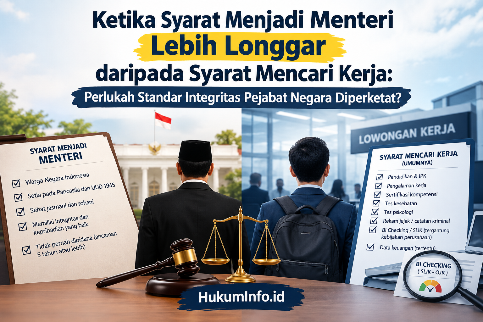 Ketika Syarat Menjadi Menteri Lebih Longgar daripada Syarat Mencari Kerja: Perlukah Standar Integritas Pejabat Negara Diperketat?