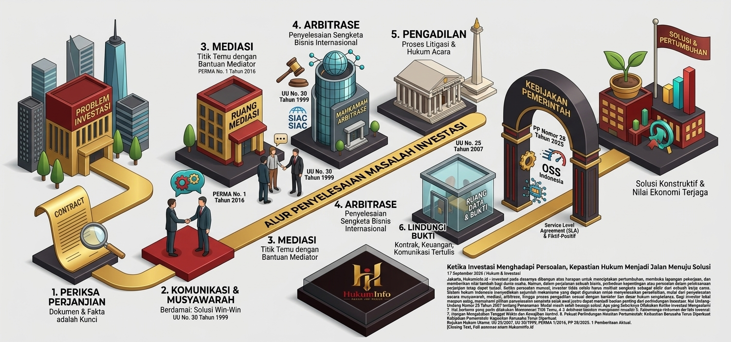 Ketika Investasi Menghadapi Persoalan, Kepastian Hukum Menjadi Jalan Menuju Solusi