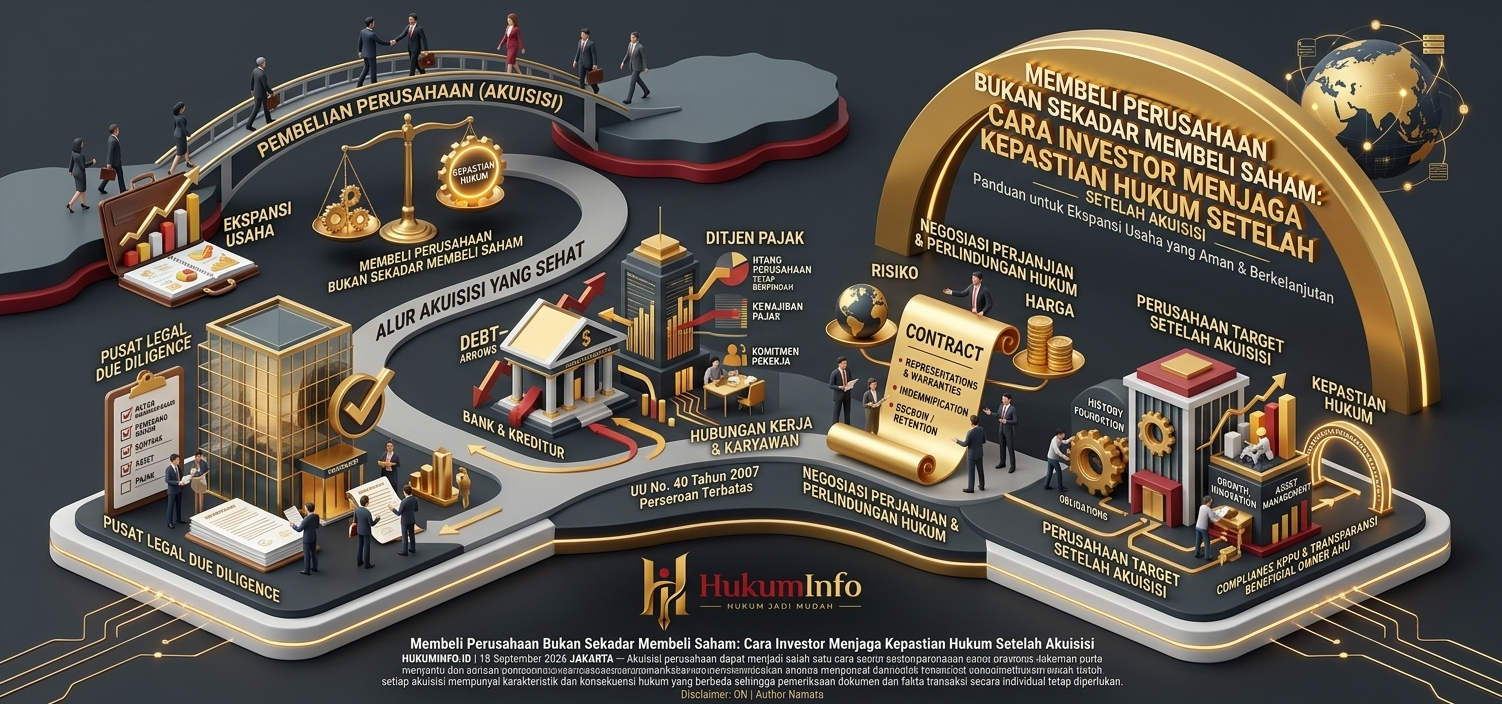 Membeli Perusahaan Bukan Sekadar Membeli Saham: Cara Investor Menjaga Kepastian Hukum Setelah Akuisisi